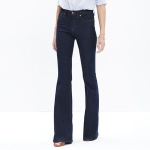 NWT Madewell Flea Market Flare Dark Blue Denim Jeans in Kenner Wash Size 26R